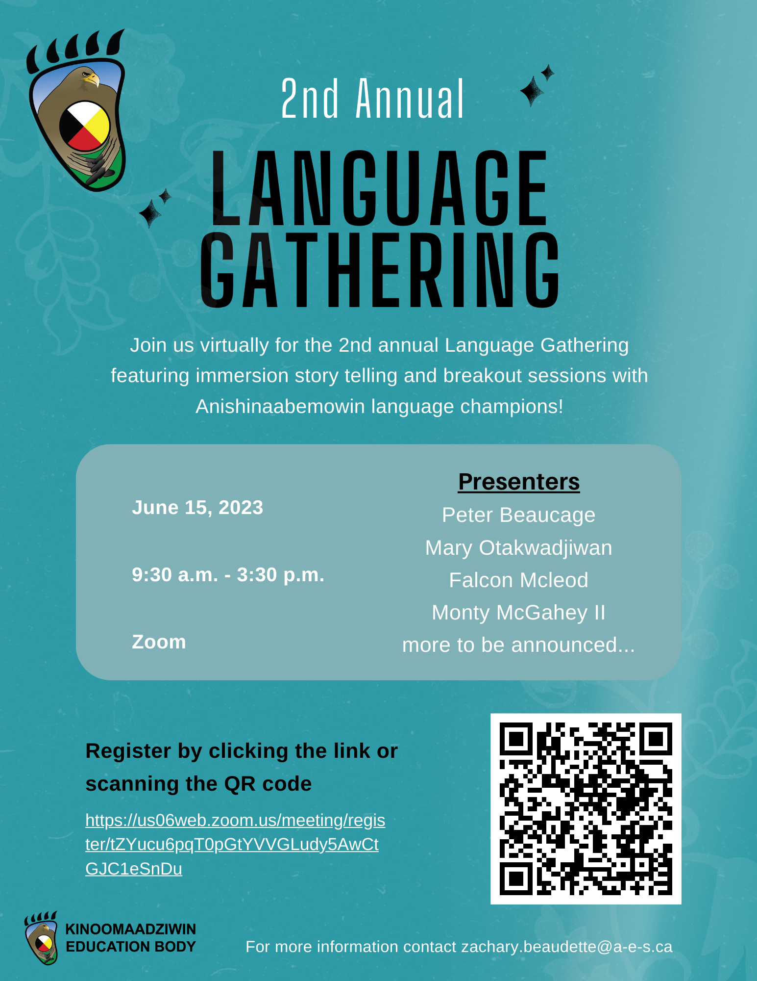 2nd Annual Language Gathering - Kinoomaadziwin Education Body