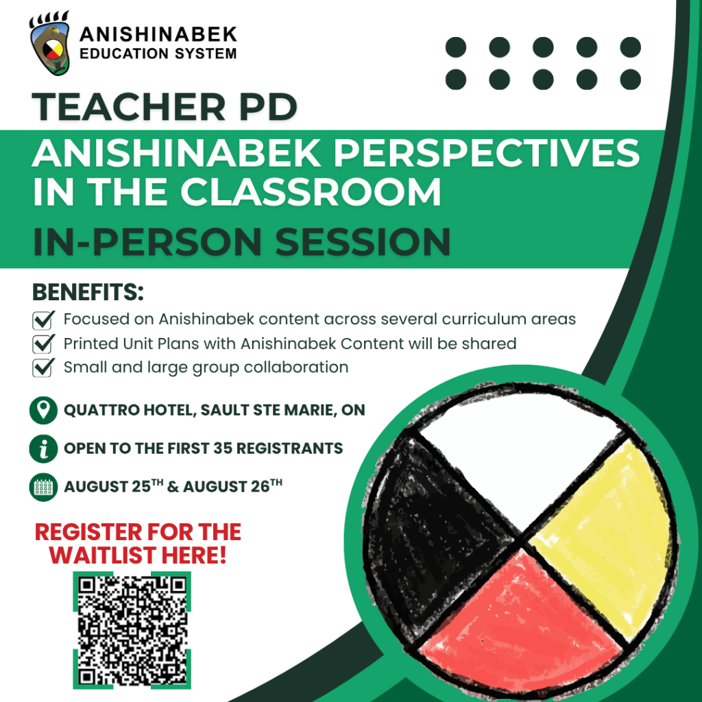 Teacher PD: Anishinabek Perspectives in the Classroom — In-Person Session